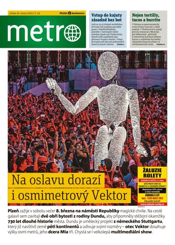 Obálka e-magazínu deník METRO 26.2.2025