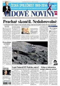 Obálka e-magazínu Lidové noviny 13.11.2014