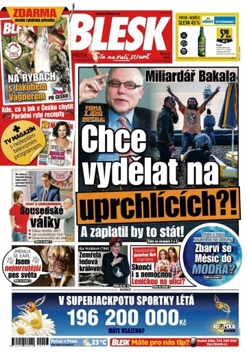 Obálka e-magazínu Blesk 31.7.2015