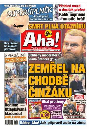 Obálka e-magazínu AHA! 12.11.2016