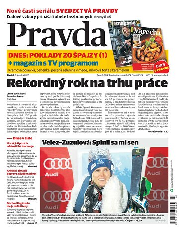 Obálka e-magazínu Pravda 5.1.2017