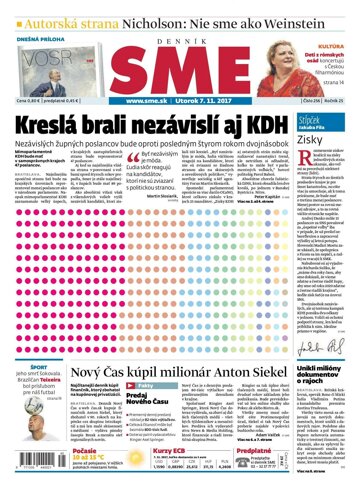 Obálka e-magazínu SME 7.11.2017