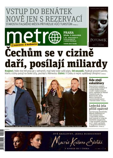 Obálka e-magazínu deník METRO 6.2.2019