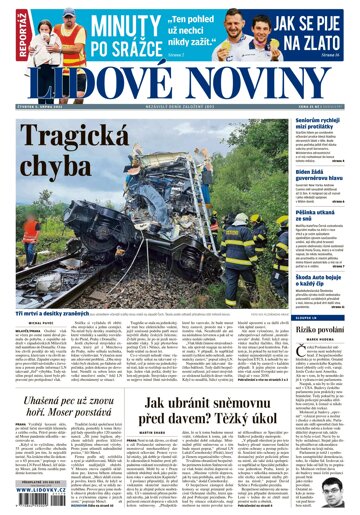 Obálka e-magazínu Lidové noviny 5.8.2021