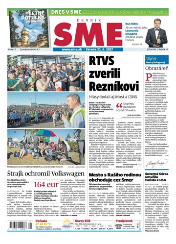 Obálka e-magazínu SME 21.6.2017