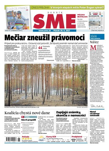 Obálka e-magazínu SME 30.6.2017