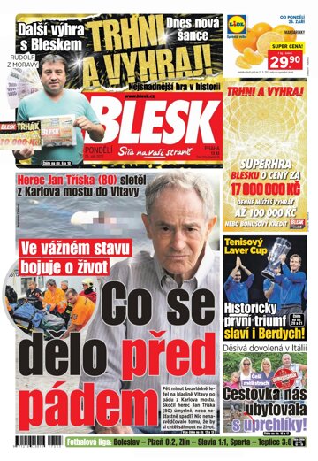 Obálka e-magazínu Blesk 25.9.2017