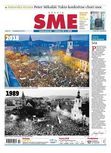 Obálka e-magazínu SME 10.3.2018