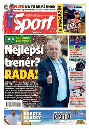 Obálka e-magazínu Sport 28.8.2020