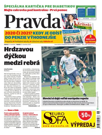 Obálka e-magazínu Pravda 14. 11. 2020