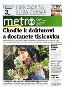 Obálka e-magazínu deník METRO 9.5.2013