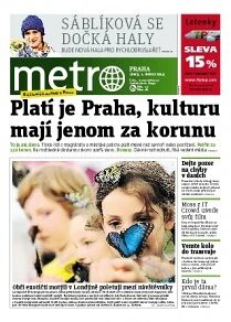 Obálka e-magazínu deník METRO 1.4.2014