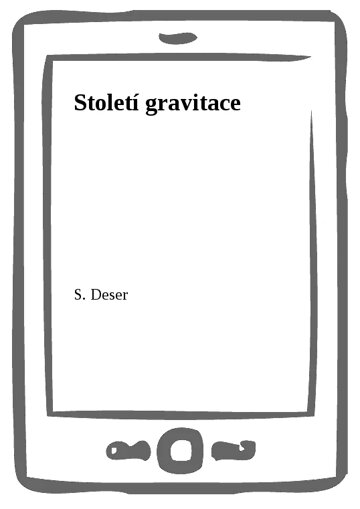 Obálka knihy Století gravitace