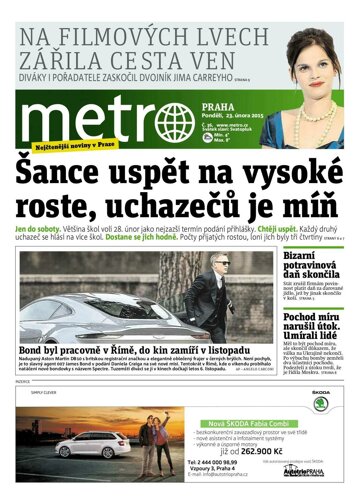 Obálka e-magazínu deník METRO 23.2.2015