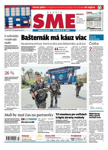 Obálka e-magazínu SME 9.6.2016