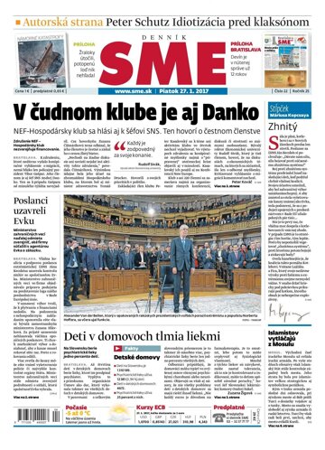 Obálka e-magazínu SME 27.1.2017