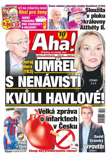 Obálka e-magazínu AHA! 10.4.2018