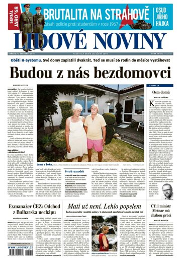 Obálka e-magazínu Lidové noviny 25.7.2018