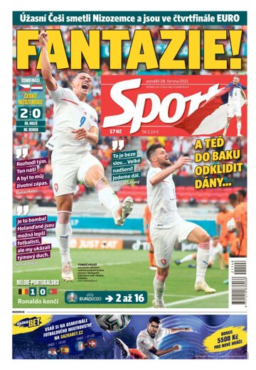 Obálka e-magazínu Sport 28.6.2021