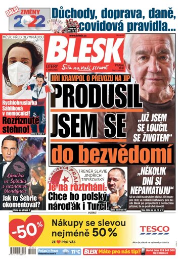 Obálka e-magazínu Blesk 4.1.2022