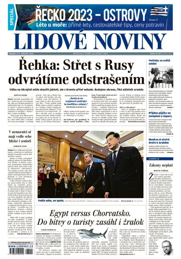 Obálka e-magazínu Lidové noviny 19.6.2023