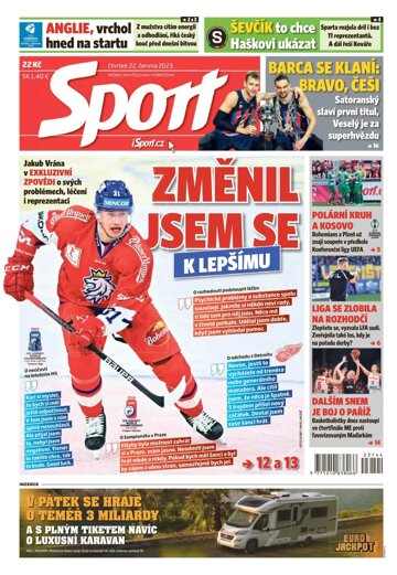 Obálka e-magazínu Sport 22.6.2023