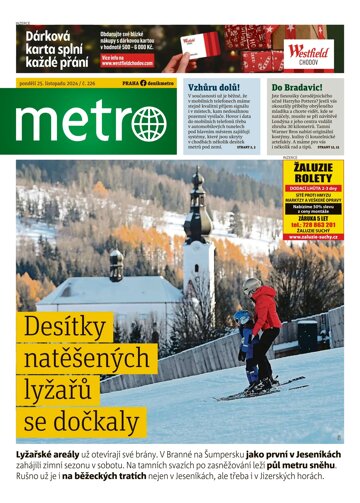 Obálka e-magazínu deník METRO 25.11.2024