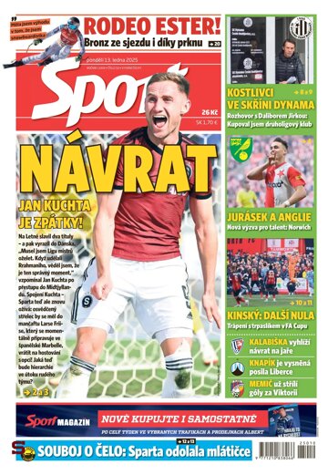 Obálka e-magazínu Sport 13.1.2025