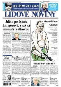 Obálka e-magazínu Lidové noviny 25.7.2014