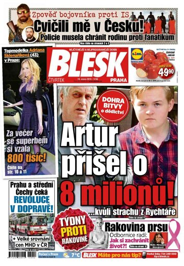 Obálka e-magazínu Blesk 19.2.2015