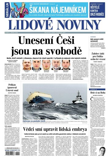 Obálka e-magazínu Lidové noviny 2.2.2016