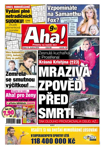 Obálka e-magazínu AHA! 15.4.2016