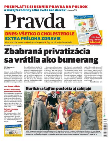 Obálka e-magazínu Pravda 17. 9. 2018