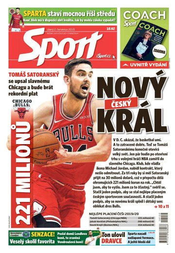 Obálka e-magazínu Sport 2.7.2019