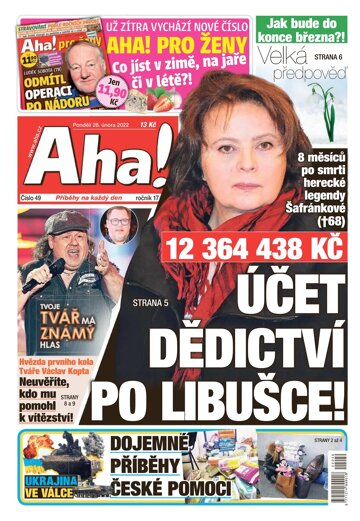 Obálka e-magazínu AHA! 28.2.2022