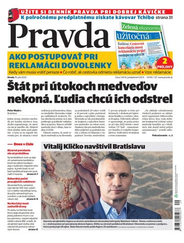 Obálka e-magazínu Pravda 19. 7. 2023