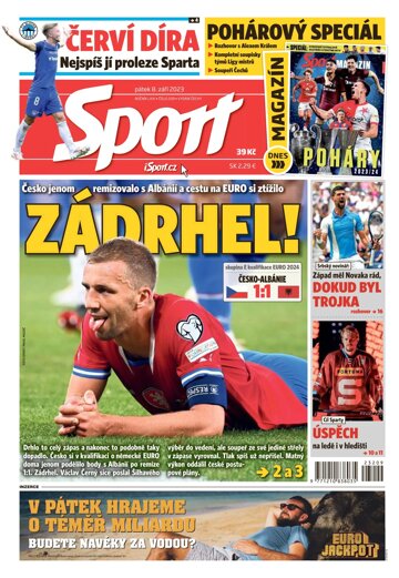 Obálka e-magazínu Sport 8.9.2023