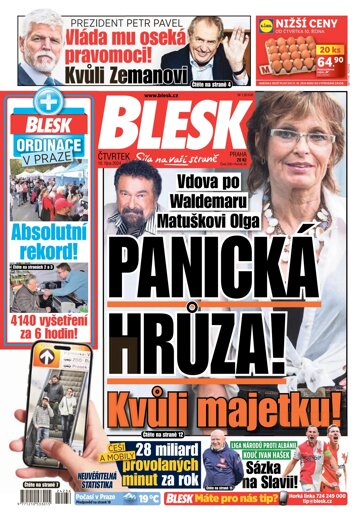 Obálka e-magazínu Blesk 10.10.2024