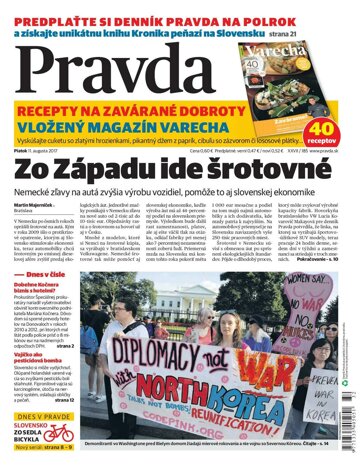 Obálka e-magazínu Pravda 11. 8. 2017