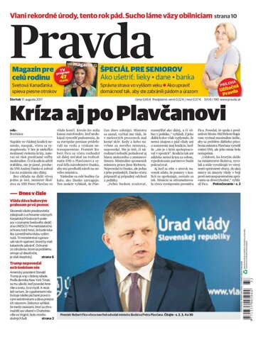 Obálka e-magazínu Pravda 17.8.2017