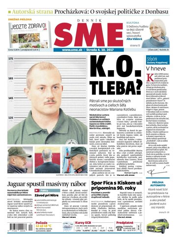 Obálka e-magazínu SME 4.10.2017