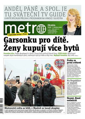 Obálka e-magazínu deník METRO 1.12.2017