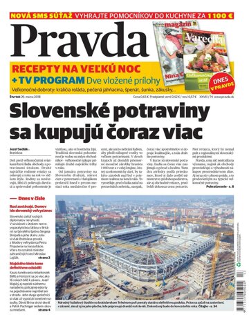 Obálka e-magazínu Pravda 29.3.2018