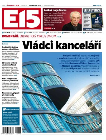 Obálka e-magazínu E15 31.1.2019