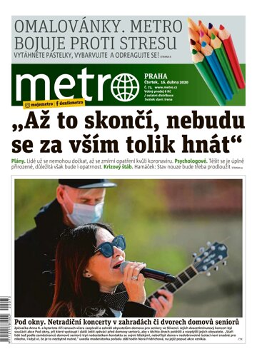 Obálka e-magazínu deník METRO 16.4.2020