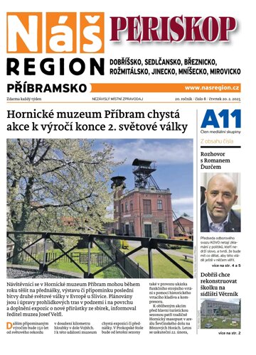 Obálka e-magazínu Náš Region - Příbramsko 8/2025