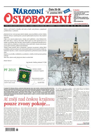 Obálka e-magazínu Národní Osvobození 25-26/2014