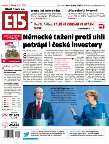 Obálka e-magazínu E15 5.5.2015