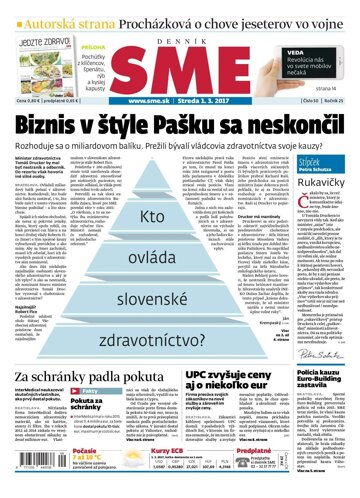 Obálka e-magazínu SME 1.3.2017