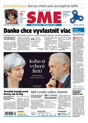 Obálka e-magazínu SME 8.6.2017